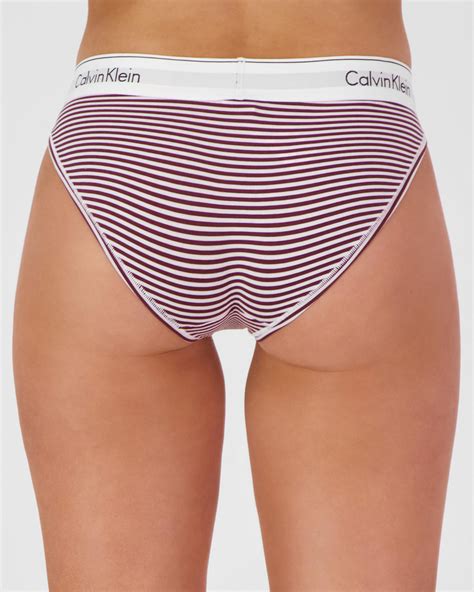 Shop Calvin Klein Cotton Bikini Brief In Deep Sea Rose Fast Shipping Easy Returns City