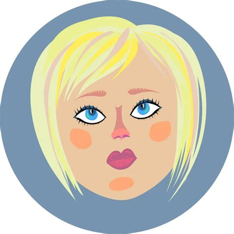 La Blonde Aux Yeux Bleus Images Vectorielles La Blonde Aux Yeux Bleus Vecteurs Libres De Droits