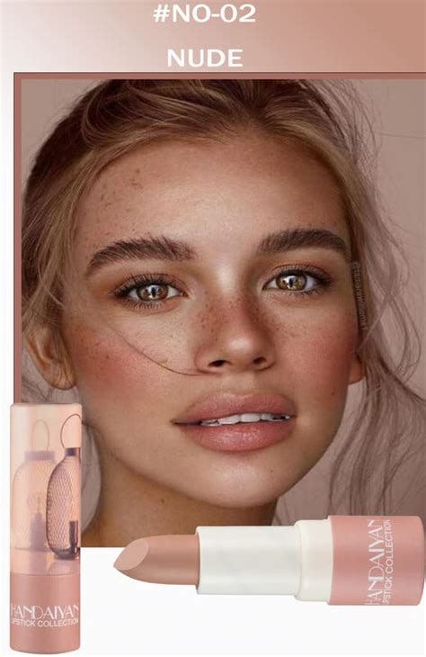 L Piz Labial Color Nude Mate L Piz Labial De Tubo De Papel Bold Intense Nudes Suave Y