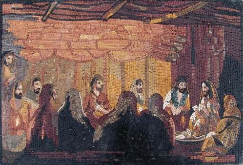 The Last Supper Mosaic Marble Religious Mozaico