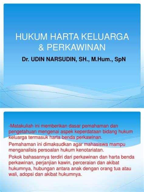 Hukum Keluarga Harta Benda Perkawinan Pdf