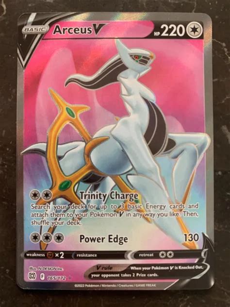 Pokemon Brilliant Stars Arceus V Full Art Nm M Eur