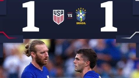 Estados Unidos Y Brasil Empatan En Su Ltimo Partido Amistoso Previo A