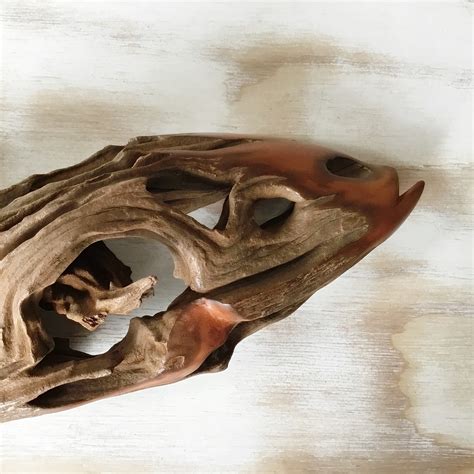 Driftwood Sculpture Fish Sold Ants And Mustard Unique African