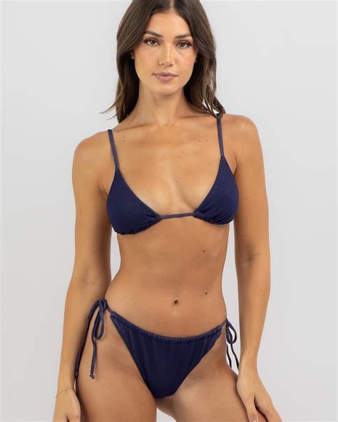Shop Topanga Denim Itsy Bikini Bottom In Indigo Fast Shipping Easy Returns City Beach