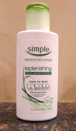 beauty test dummies simple replenishing rich moisturizer