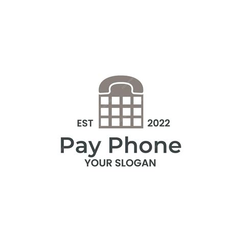 Premium Vector | Payphone logo design template