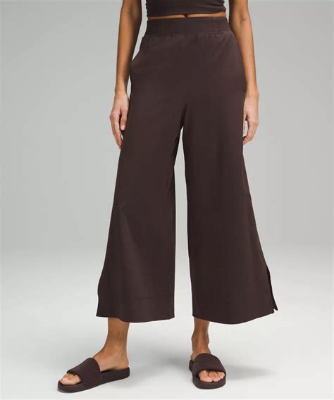 Stretch Woven High Rise Wide Leg Cropped Pant Lululemon Hong Kong Sar