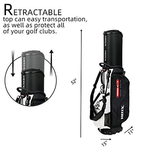 Helix Retractable Golf Stand Bag With Wheels