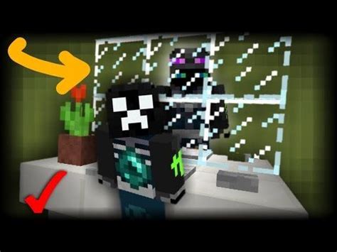 Como Hacer Un Espejo Que Funciona En Minecraft Pe Espejo Sin