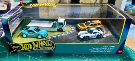 Hot Wheels Premium Box Set Greedy Fleet Street Subaru Maxima Datsun Z Picclick Au