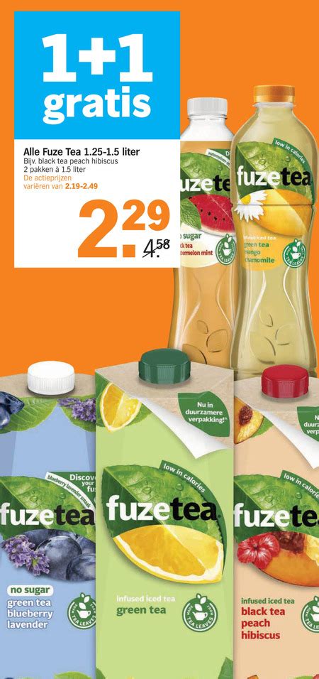 Fuze Tea Ice Tea Folder Aanbieding Bij Albert Heijn Details