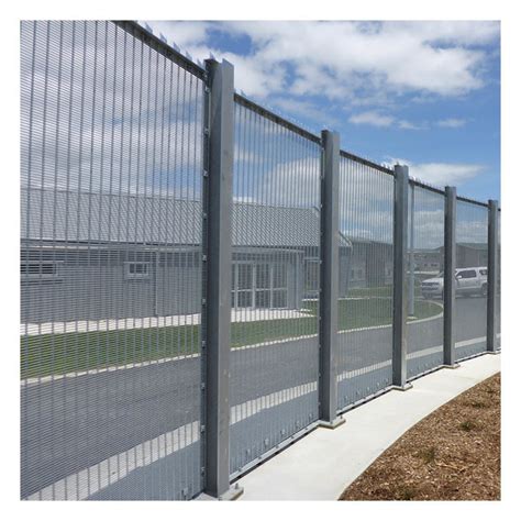 Powder Coated High Security 358 Anti Climb Welded Wire Mesh Fence For Prison China 358 Fence