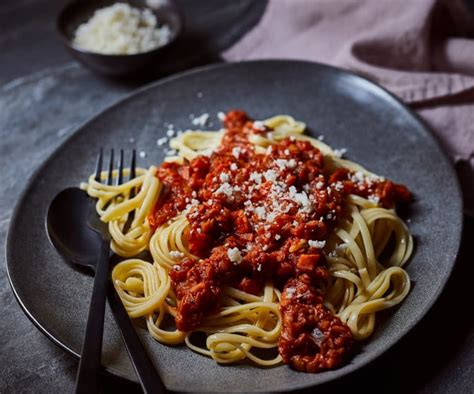 Spaghetti Mit Linsen Bolognese Rezept Vegan