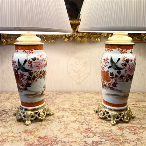 Proantic Paire De Lampes Porcelaine Imari XIXème siècle