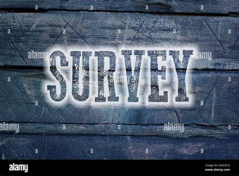 survey concept text  background stock photo alamy