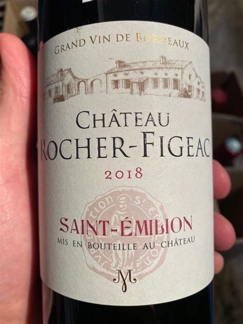 2018 Château Rocher Figeac France Bordeaux Libournais St Émilion