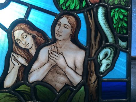 Adam And Eve Stained Glass Window Stained Glass Window Desig Flickr