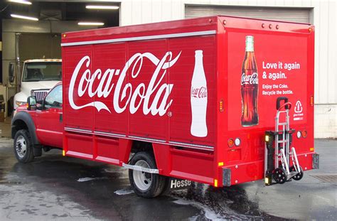 Coca Cola Ford F550 Pick Up Truck With Group Hesse Beverage Body And