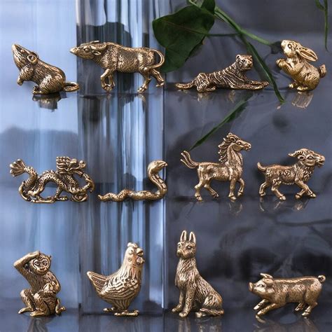 Brass Animal Figurines Etsy
