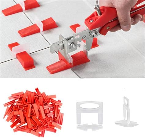 400 kits de sistema de nivelación de azulejos 2 mm 300 clips