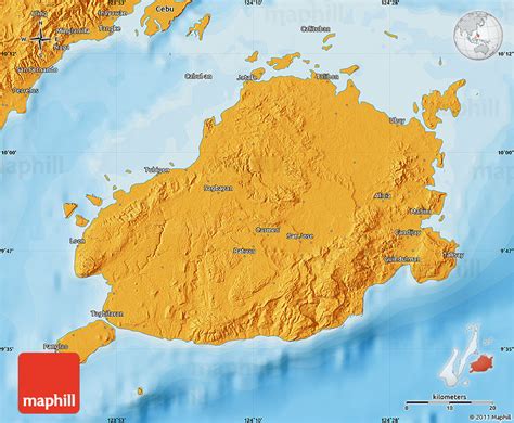 Political Map Of Bohol