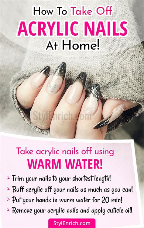 How To Remove Acrylic Nails At Home Safely Without Risk