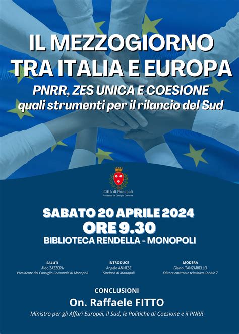 Il Mezzogiorno Tra Italia Ed Europa Pnrr Zes Unica E Coesione Quali