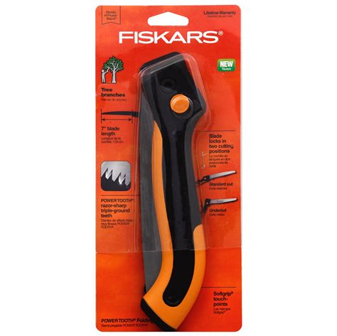 Fiskars Power Teeth Soft Grip Folding Saw Shop Garden Tools At H E B