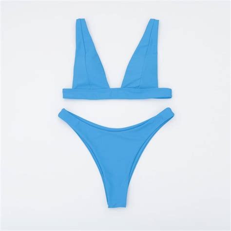 New Bikini Style Brazilian Solid Push Up Set OUT