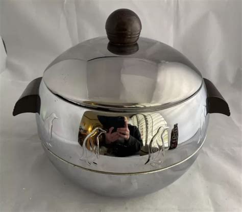 WEST BEND PENGUIN Hot Cold Server Ice Bucket with Bakelite Handles