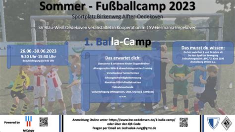 Balla Camp Sv Blau Wei Oedekoven E V