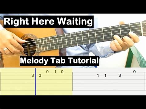 Right Here Waiting Guitar Tutorial Melody Tab Guitar Lessons for ...