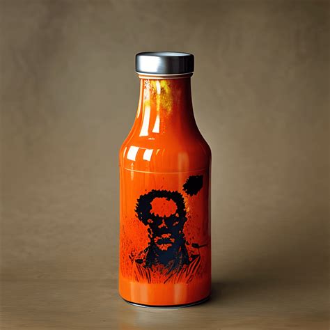 Hot Sauce Bottle Rendering Creative Fabrica
