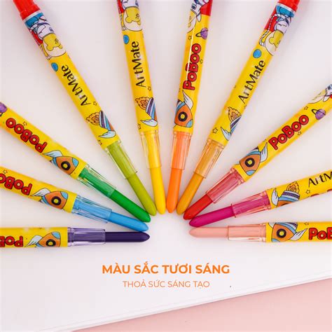 Bút sáp vặn 24 màu AM-TC303– Công ty Cổ phần đầu tư quốc tế Hải Hà