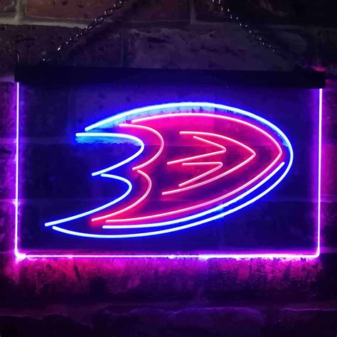 Anaheim Ducks Logo 1 Led Neon Sign Neon Sign Led Sign Shop What S Your Sign