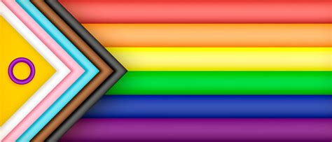 Vector Actualizado Bandera Del Orgullo Gay Vector Premium