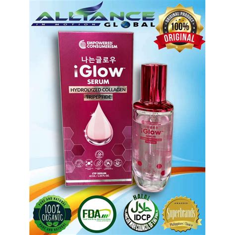 Iglow Serum 40ml Hydrolyzed Collagen Tripeptide Shopee Philippines