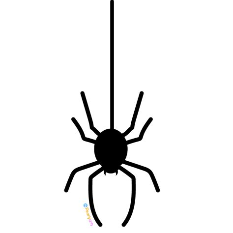 Spider with String Clipart for Halloween (PNG file) | Pearly Arts