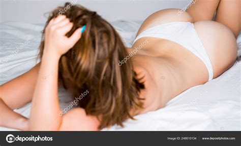 Female With Sexy Back Big Butt In Underwear Panties Lingerie Gorgeous Ass Female Ass Naked