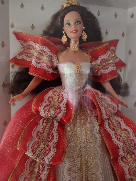 Vintage Happy Holiday Brunette Barbie Special Edition Exclusive Th Anniversary Edition