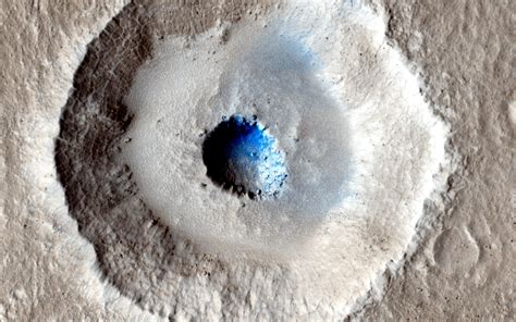 craters   icy surface nasa mars exploration