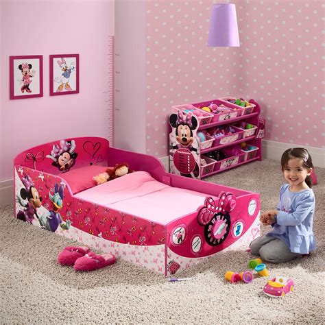 Disney Minnie Mouse Interactive Wood Toddler Bed Minnie Mouse Pink