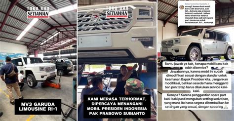 Viral Mobil Maung Garuda Yang Dipakai Prabowo Servis Kaki Kaki Netizen