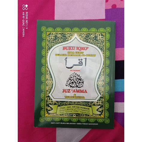 Jual Buku Iqro Hijau Besar Jilid 1 6 Dilengkapi Juz Amma Shopee