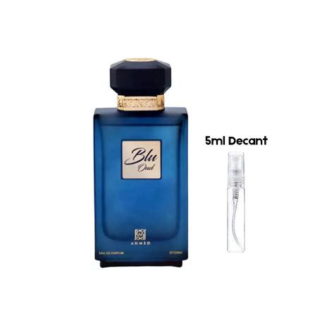ahmed al maghribi blu oud ml decant  sprays nawran perfumes