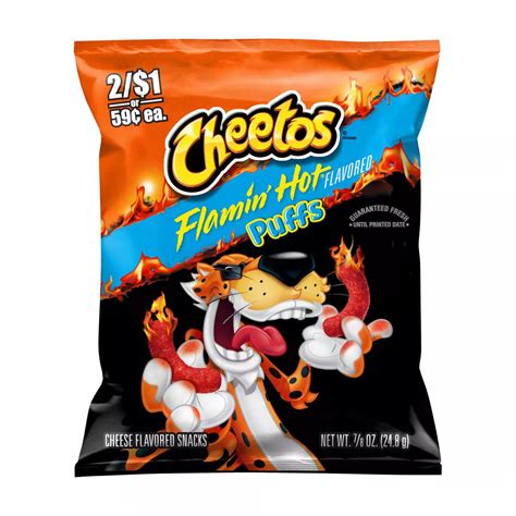 Buy Cheetos Puffs Cheese Flavored Snacks Flamin Hot Flavored Oz From Dollar General