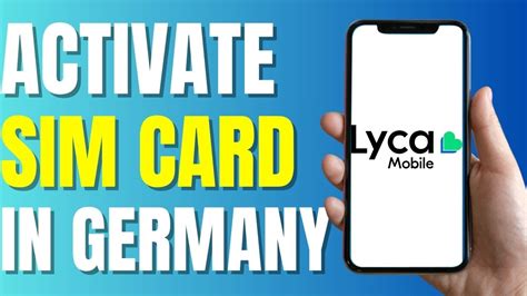 activate lyca mobile sim card  germany quick easy