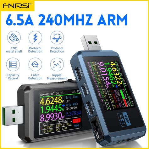 FNIRSI FNB48P USB тестер Type-C, триггер быстрой зарядки, амперметр ...
