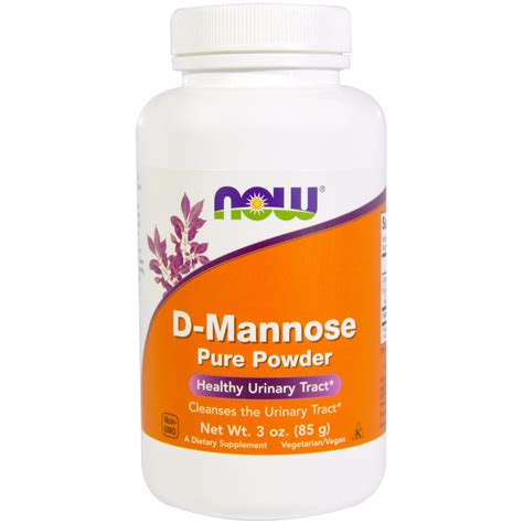 Now Foods, Certified Organic D-Mannose Pure Powder, 3 oz (85 g) | D ...